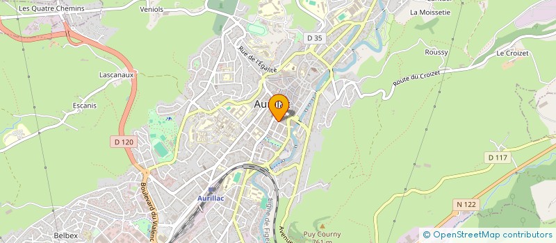 localisation de l'entreprise ADL à AURILLAC