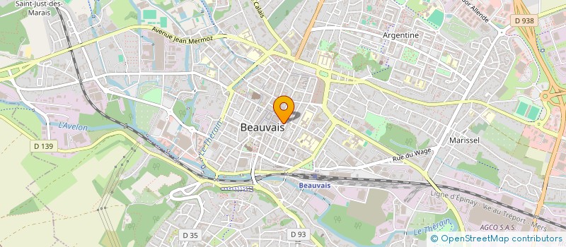 localisation de l'entreprise ADL  BEAUVAIS