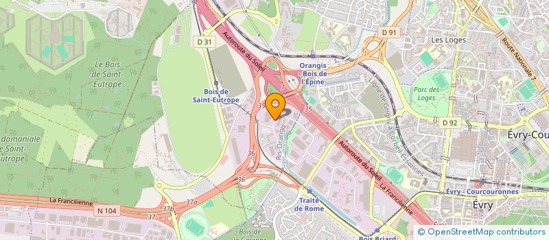 localisation de l'entreprise ADL BATIMENT  RIS-ORANGIS