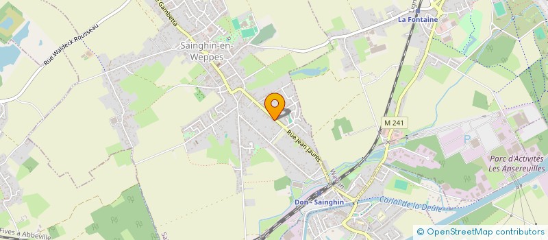 localisation de l'entreprise ADL ETANCHEITE COUVERTURE à SAINGHIN-EN-WEPPES