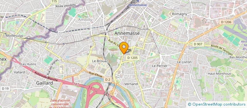 localisation de l'entreprise ADL GESTION  ANNEMASSE