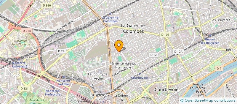 localisation de l'entreprise ADL GESTION à COURBEVOIE