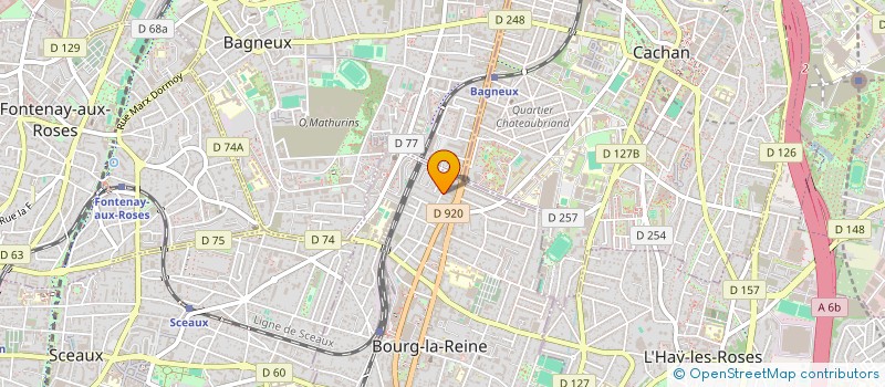 localisation de l'entreprise ADL IMMOGOLD à BOURG-LA-REINE