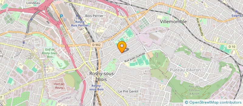 localisation de l'entreprise ADL MOOV à ROSNY-SOUS-BOIS