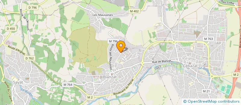 localisation de l'entreprise ADL SAINT GEORGES  BLANZAT