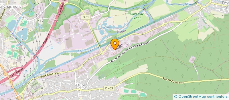 localisation de l'entreprise ADL TELEMARKETING  ETUPES