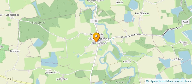 localisation de l'entreprise ADL TP  SAINT-GEORGES-SUR-RENON