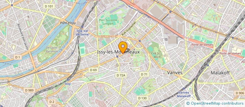 localisation de l'entreprise ADL VISION à ISSY-LES-MOULINEAUX
