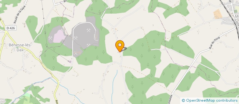 localisation de l'entreprise ADL40  POUILLON