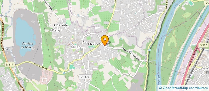 localisation de l'entreprise ADLAU  MILLERY