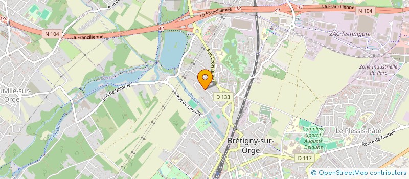 localisation de l'entreprise ADLC PRESTATIONS à BRETIGNY-SUR-ORGE