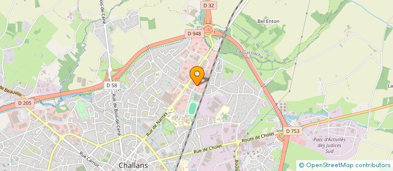 localisation de l'entreprise ADLD à CHALLANS