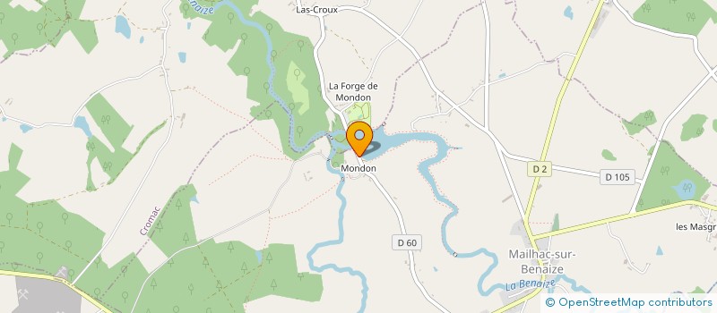 localisation de l'entreprise ADLDM à MAILHAC-SUR-BENAIZE