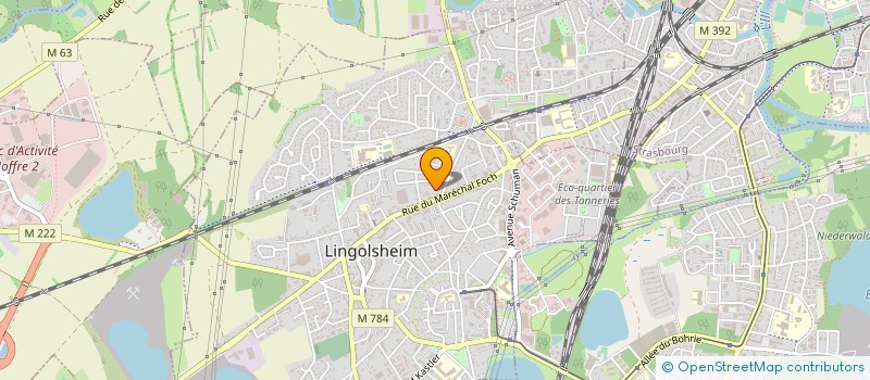 localisation de l'entreprise ADLER PLATRERIE  LINGOLSHEIM