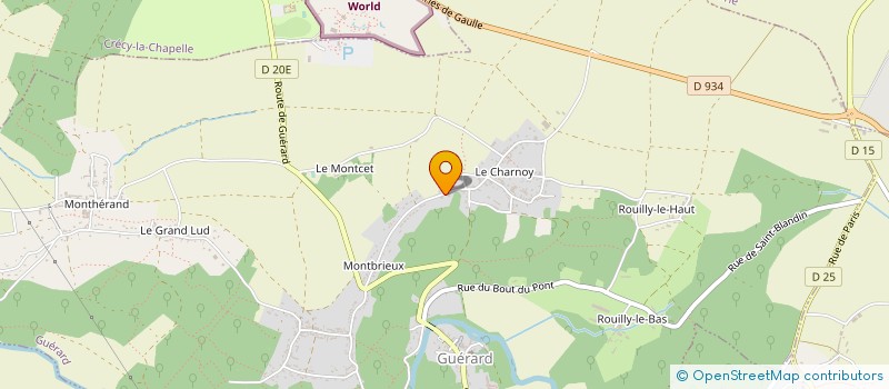 localisation de l'entreprise ADLG à GUERARD