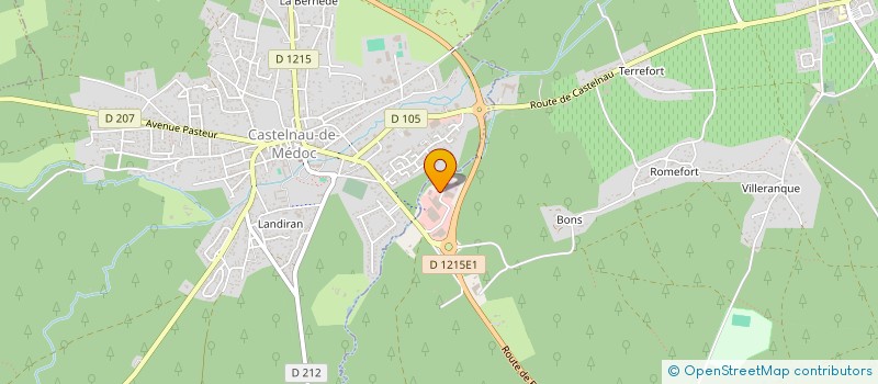 localisation de l'entreprise ADLG  AVENSAN