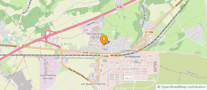localisation de l'entreprise ADLH à BELIGNEUX