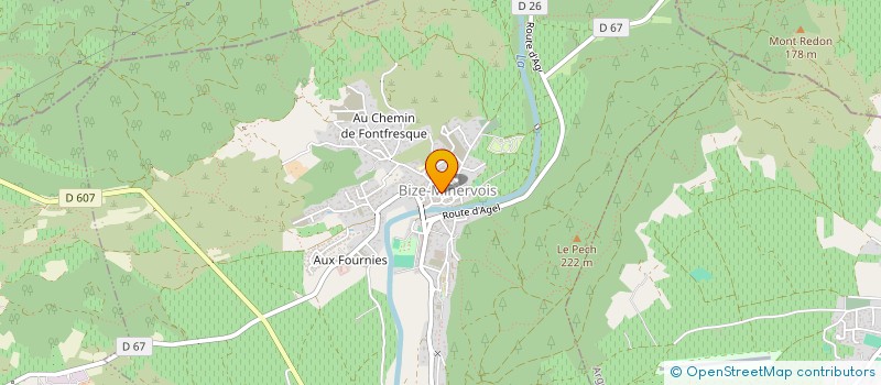 localisation de l'entreprise ADLH  BIZE-MINERVOIS