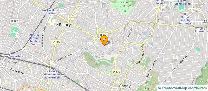 localisation de l'entreprise ADLH FINANCE à LE RAINCY