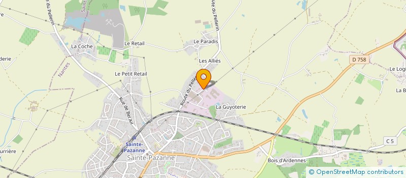 localisation de l'entreprise ADLIFT'SERVICES à SAINTE-PAZANNE