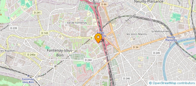 localisation de l'entreprise ADLIVA à FONTENAY-SOUS-BOIS