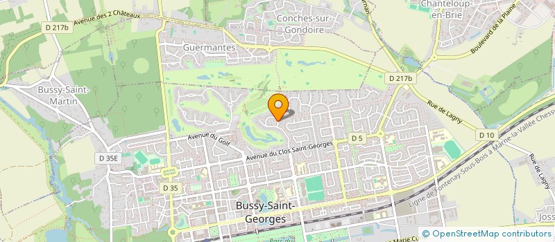 localisation de l'entreprise ADLL CONSULTING  BUSSY-SAINT-GEORGES