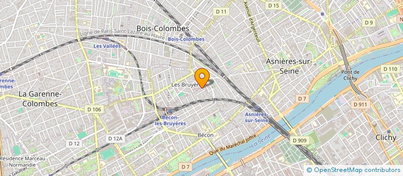localisation de l'entreprise ADLM  COURBEVOIE