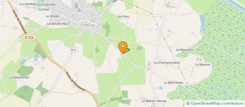 localisation de l'entreprise ADLM IMMO  FROSSAY