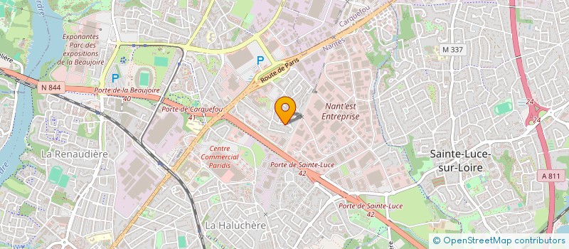 localisation de l'entreprise ADLN SANTE à NANTES