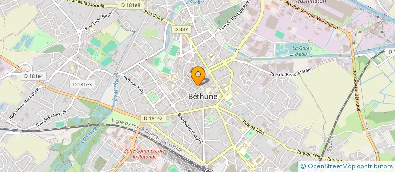 localisation de l'entreprise ADLV à BETHUNE