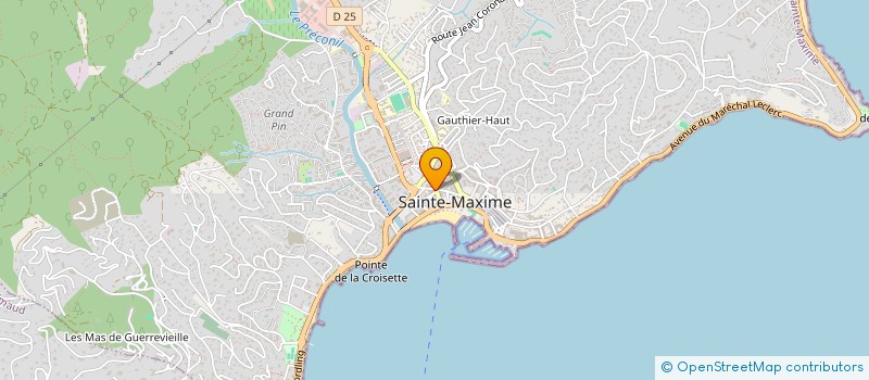localisation de l'entreprise ADLY VALANTIN à SAINTE-MAXIME