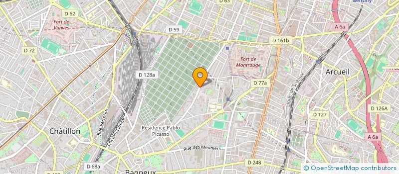 localisation de l'entreprise ADM à BAGNEUX