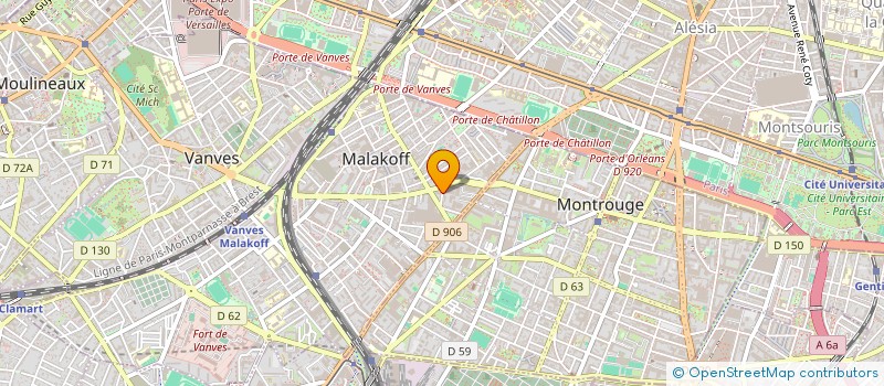 localisation de l'entreprise ADM 4  MALAKOFF