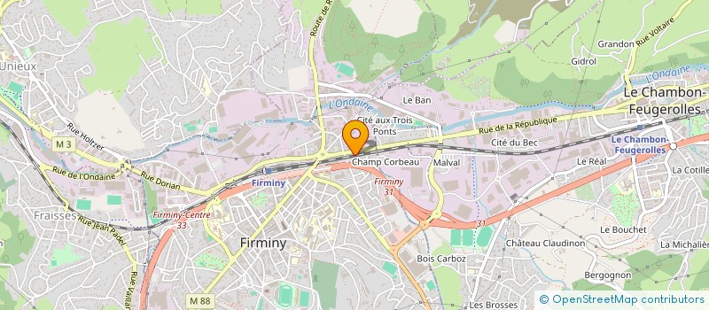localisation de l'entreprise ADM à FIRMINY