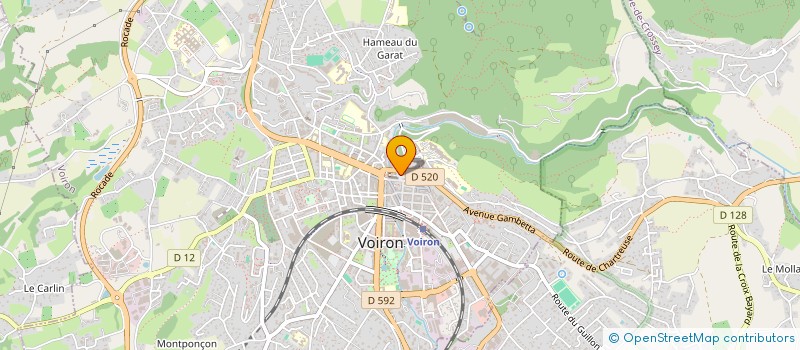 localisation de l'entreprise ADM  VOIRON