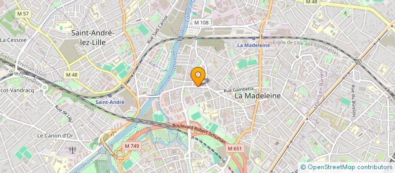 localisation de l'entreprise ADM à LA MADELEINE