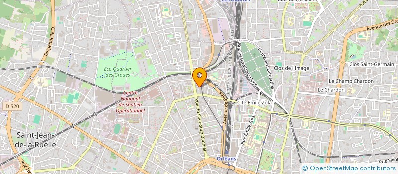 localisation de l'entreprise ADM à ORLEANS