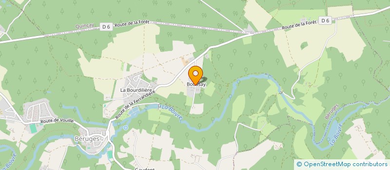 localisation de l'entreprise ADM  BERUGES