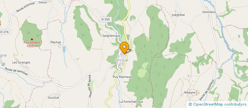 localisation de l'entreprise ADM  ORCIVAL