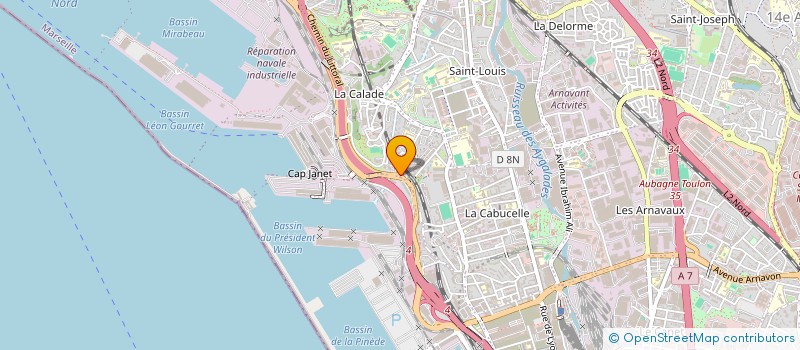 localisation de l'entreprise ADM à MARSEILLE