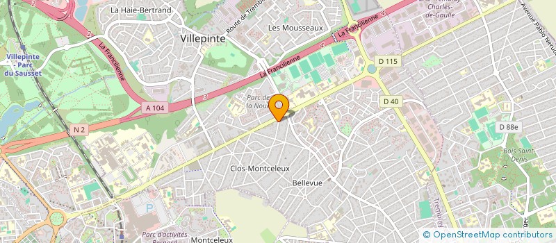 localisation de l'entreprise ADM BAT 95  VILLEPINTE