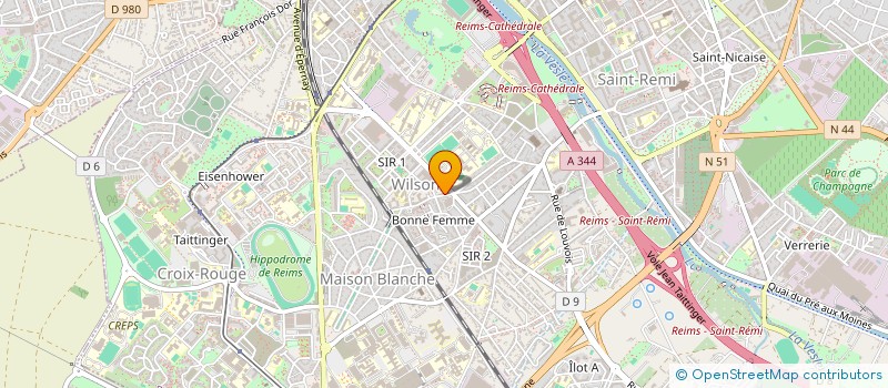 localisation de l'entreprise ADM BATI-CONCEPT  REIMS