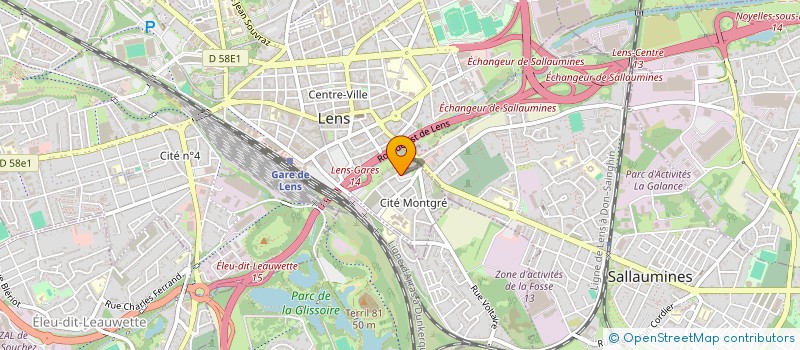 localisation de l'entreprise ADM BATIMENT à LENS