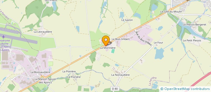 localisation de l'entreprise ADM BRODU à LA FERRIERE