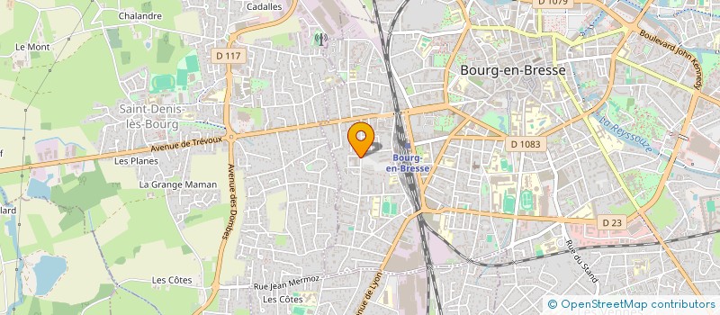 localisation de l'entreprise ADM CHAUFFAGE à BOURG-EN-BRESSE