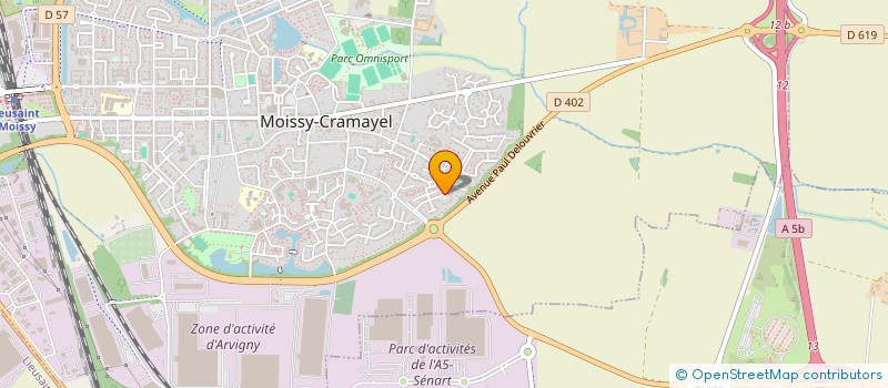 localisation de l'entreprise ADM CONFORT CLIM à MOISSY-CRAMAYEL