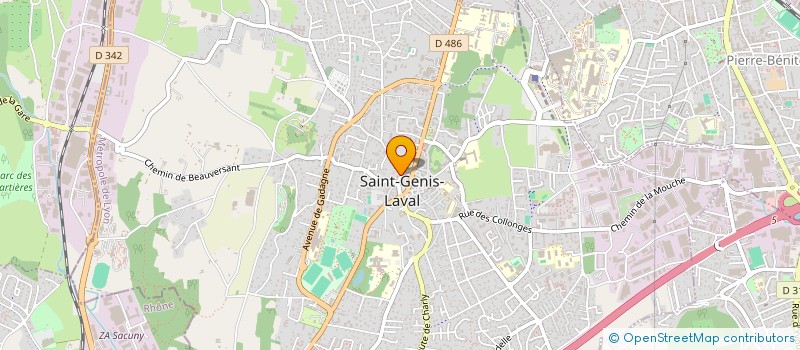 localisation de l'entreprise ADM CONSEIL à SAINT-GENIS-LAVAL