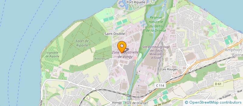 localisation de l'entreprise ADM CREATIIONS à THONON-LES-BAINS