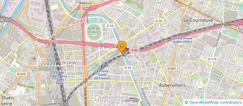 localisation de l'entreprise ADM ENERGIE à AUBERVILLIERS