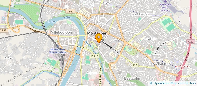 localisation de l'entreprise ADM ENSEMBLE PAROISSIAL DE LA CATHEDRALE  MONTAUBAN